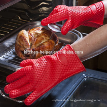 Gants de haute qualité à base de chaleur résistants à la chaleur et à la chaleur / Gants de barbecue au silicone / Gant de gant de silicone / Mitigeur de four